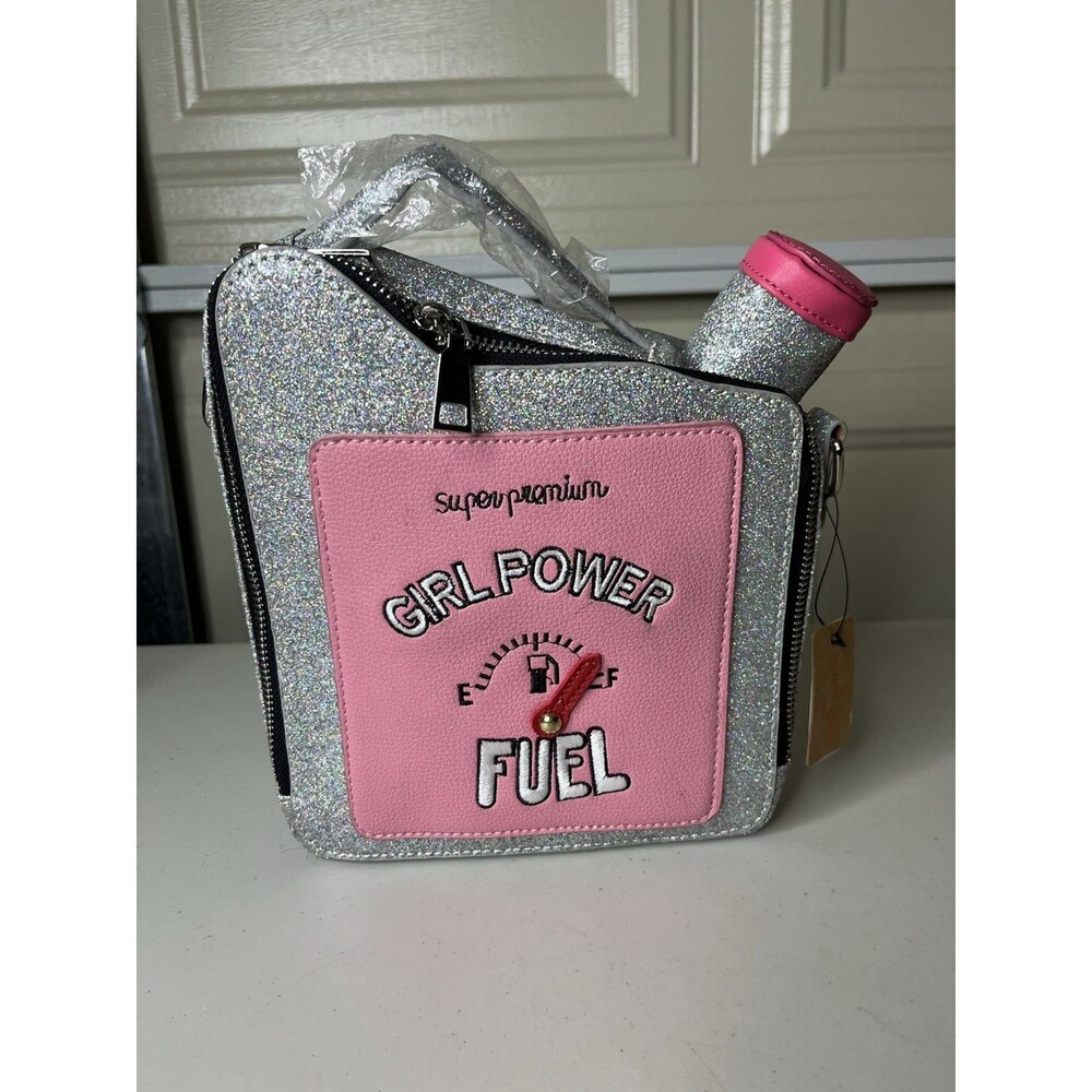 Pink Gas Can Girl Power Fuel Crossbody Bag Purse NWT